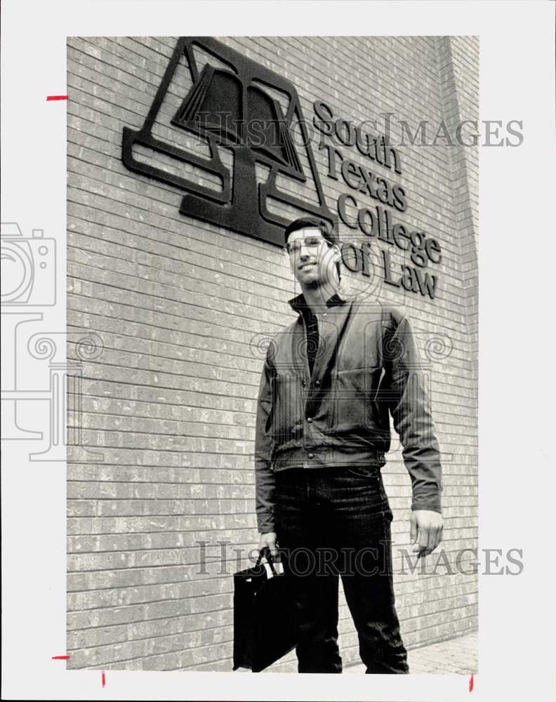 1984 Press Photo Houston Oilers Football Quarterback Oliver Luck - hps09292 - Historic Images