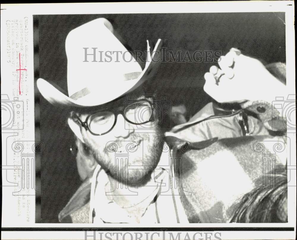 1975 Press Photo Pittsburgh Steelers Football Quarterback Terry Bradshaw - Historic Images