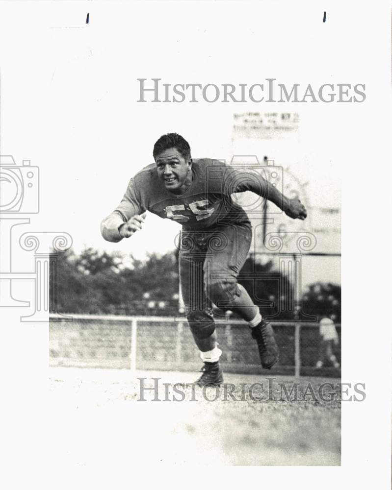 Press Photo Charlie Moore, Football Player - hps10614- Historic Images