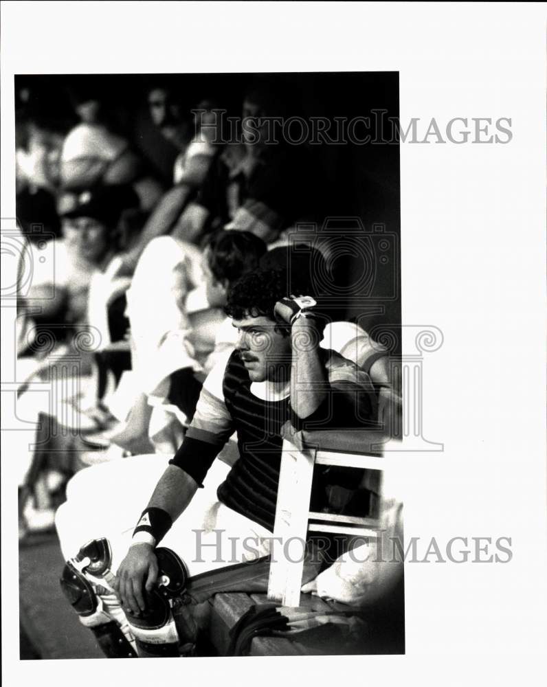 1983 Press Photo John Mizerock, Houston Astros Baseball Player - hps10658- Historic Images
