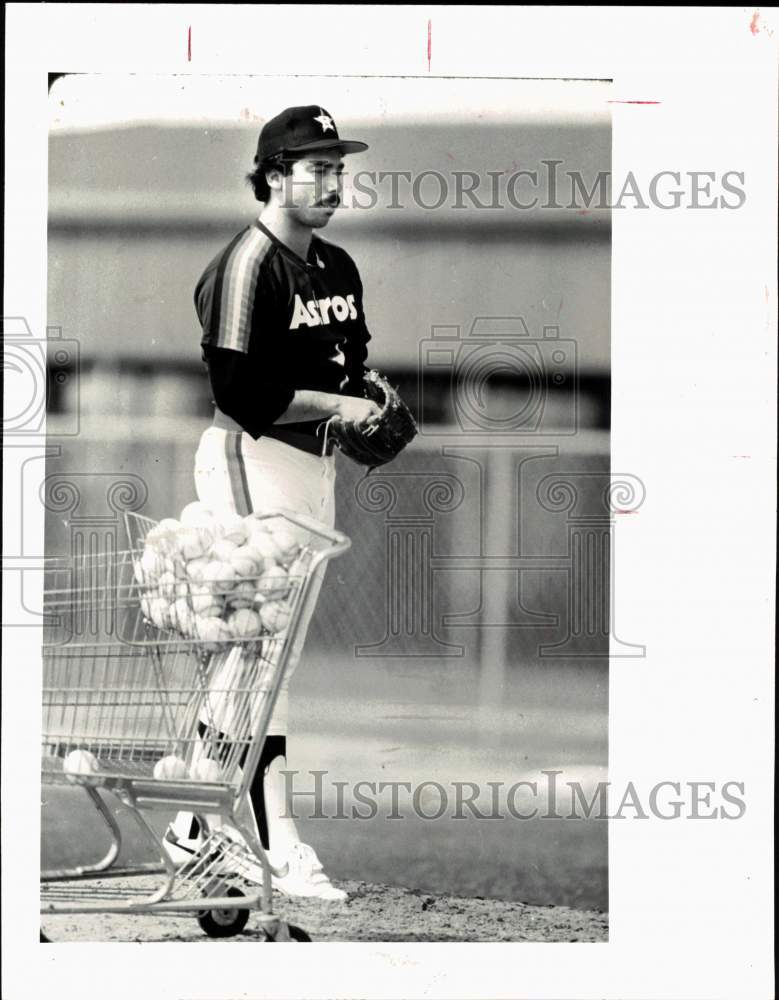 1986 Press Photo Rafael Montalvo, Houston Astros Baseball Player - hps10751 - Historic Images