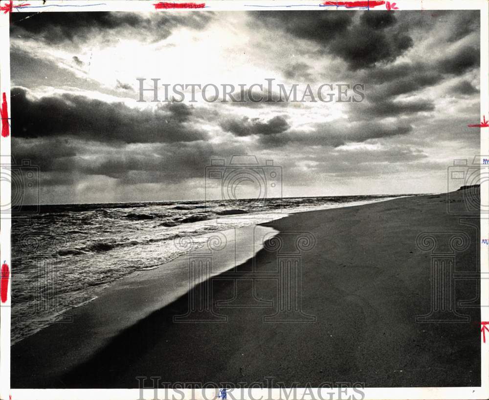 1972 Press Photo Beach on Nantucket Island in Massachusetts - hps11057 - Historic Images