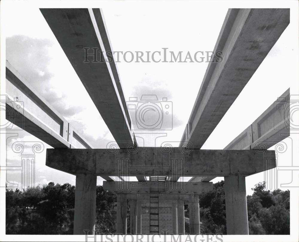 1964 Press Photo Texas Bridge being Constructed - hps11432 - Historic Images