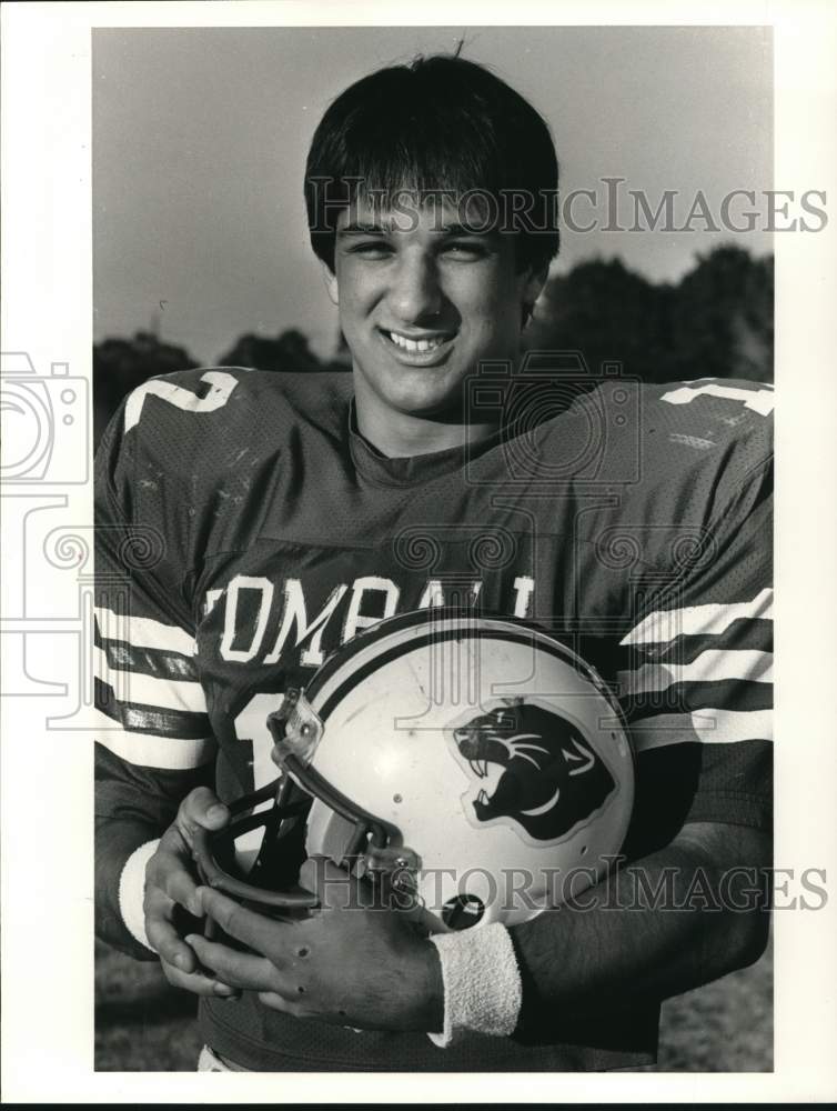 1985 Press Photo Tomball football player Lance Pavlas - hps13051 - Historic Images