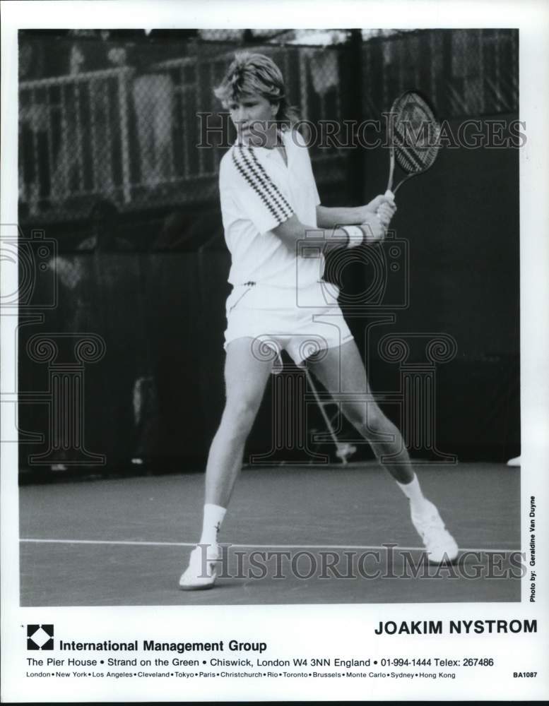 Press Photo Joakim Nystrom, Tennis Player - hps13250 - Historic Images