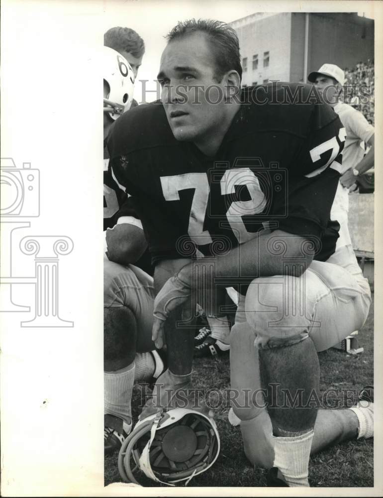 1965 Press Photo Ronny Nixon, Texas Christian University Football Player - Historic Images