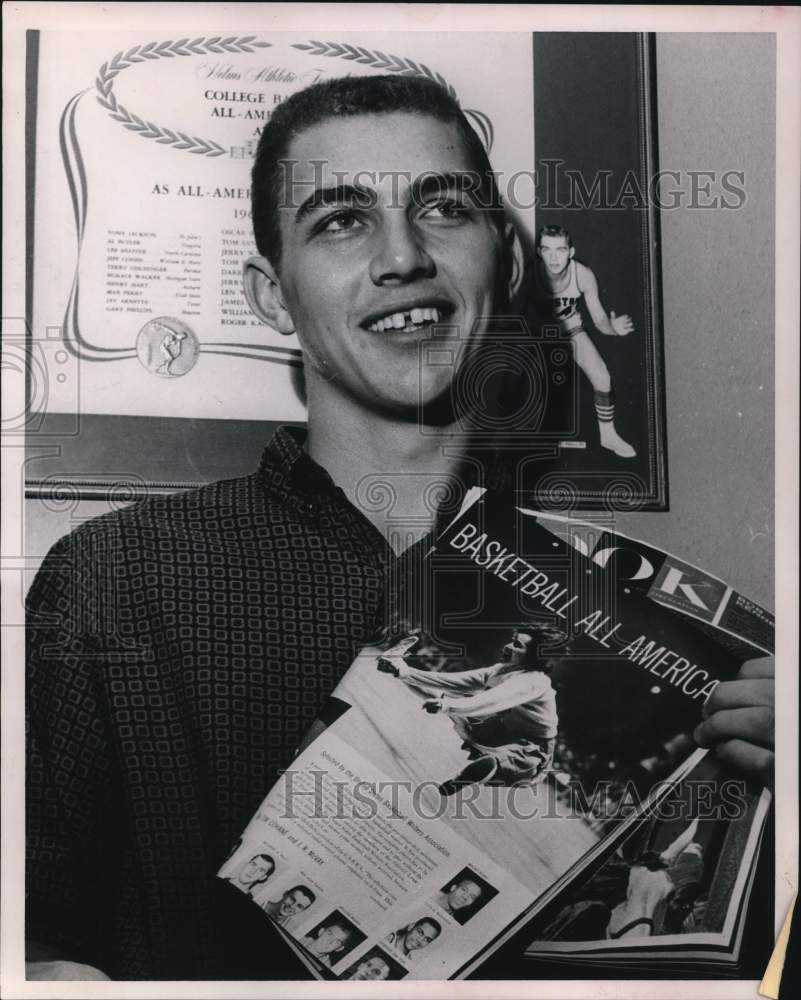 1951 Press Photo University of Houston basketball All-American Gary Phillips - Historic Images