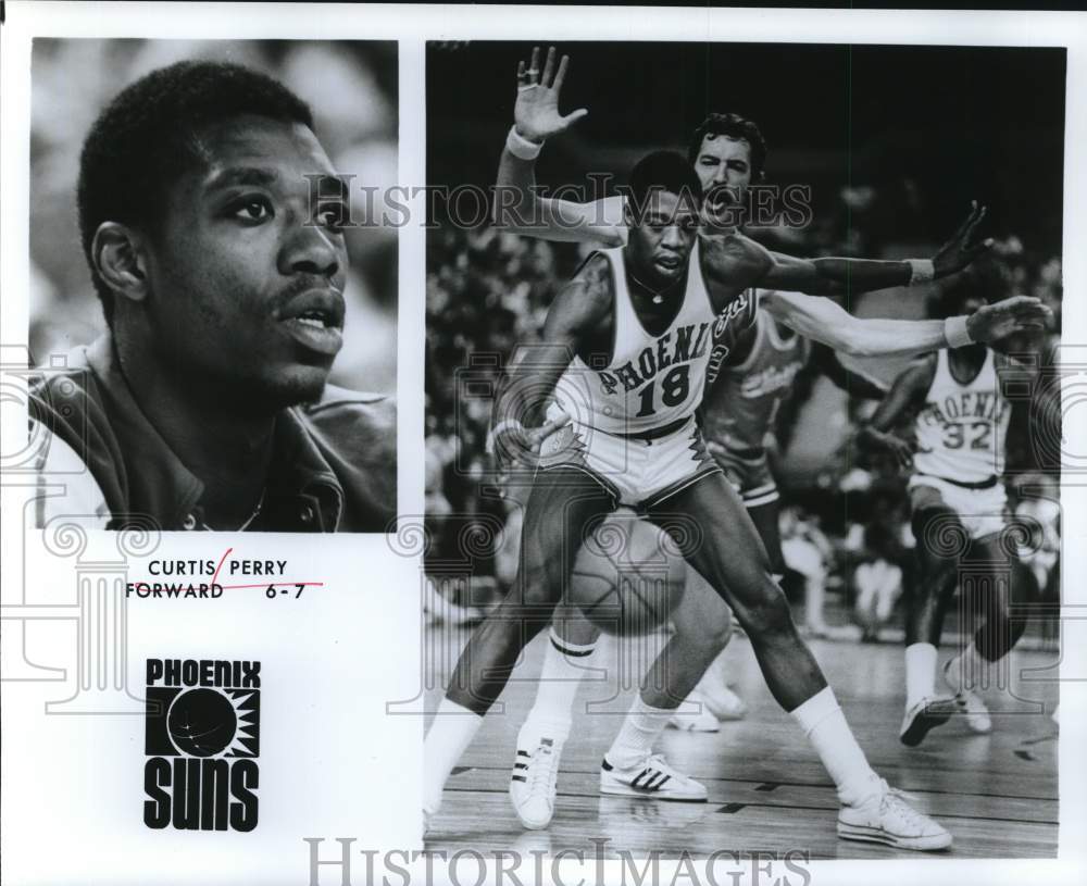 Press Photo Phoenix Suns basketball player Curtis Perry. - hps13764 - Historic Images