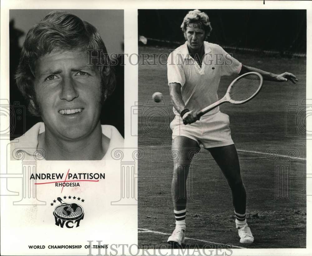 1975 Press Photo Andrew Pattison, Rhodesia Tennis Player - hps13886- Historic Images