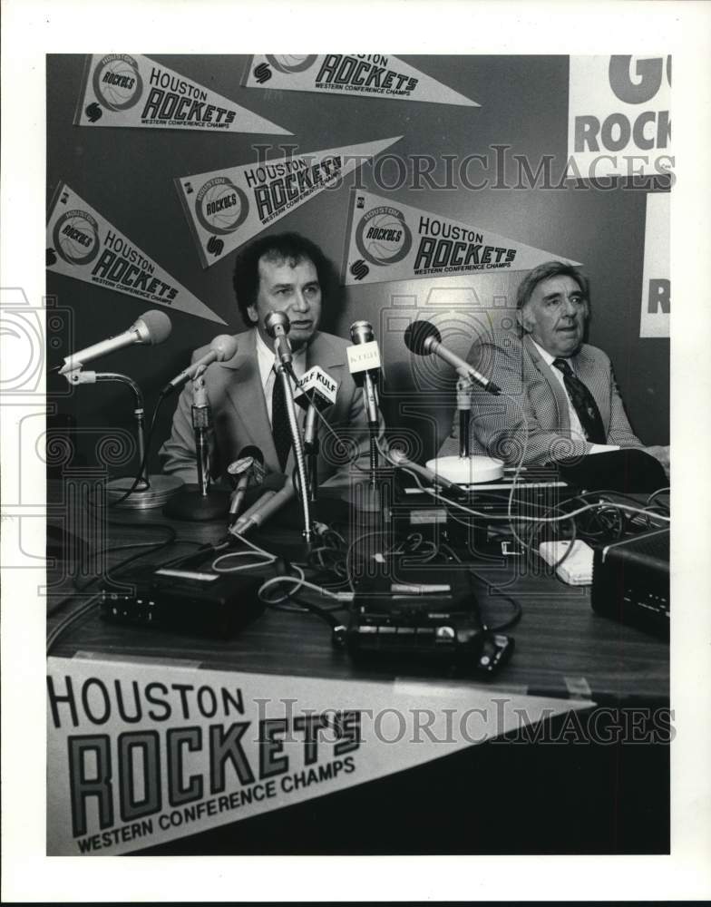 1982 Press Photo Charlie Thomas, Houston Rockets Basketball Team Owner &amp; Manager - Historic Images