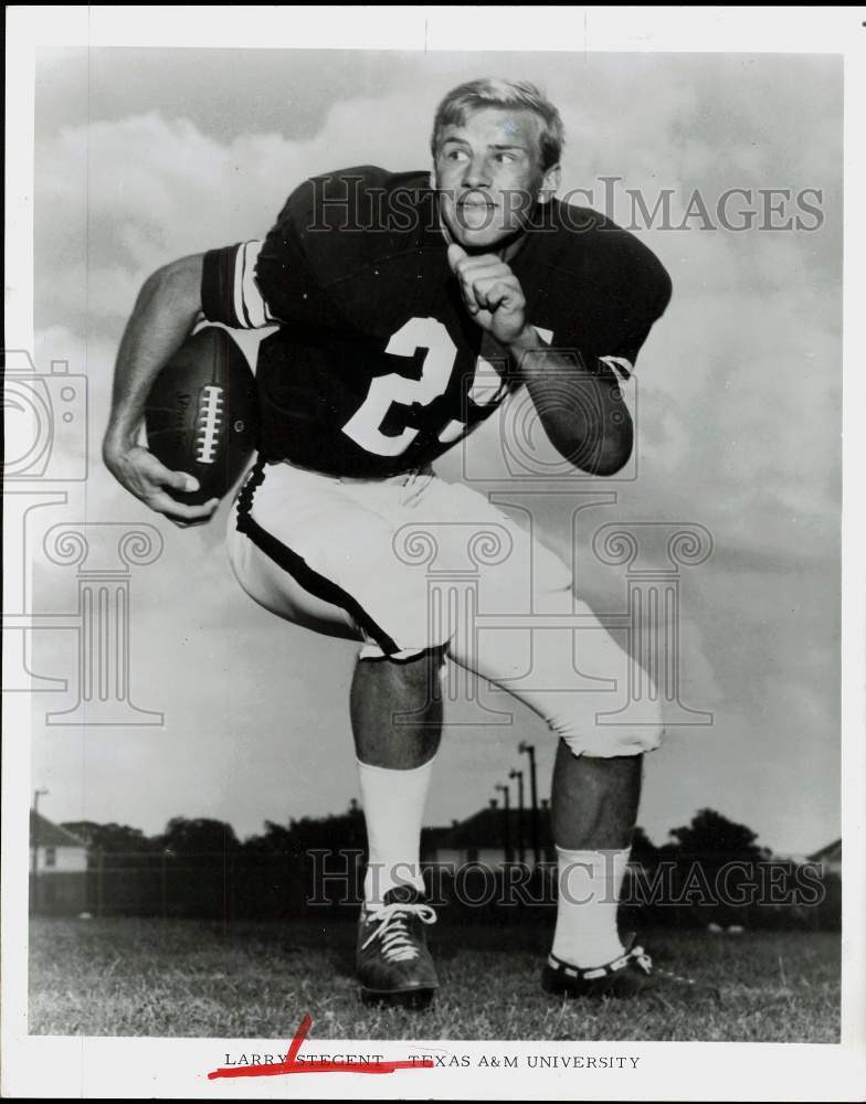 1969 Press Photo Texas A&M football player Larry Stegent - hps16265 ...