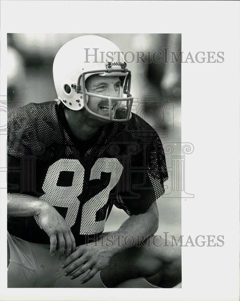 1980 Press Photo Football player Mike Renfro - hps16365 - Historic Images