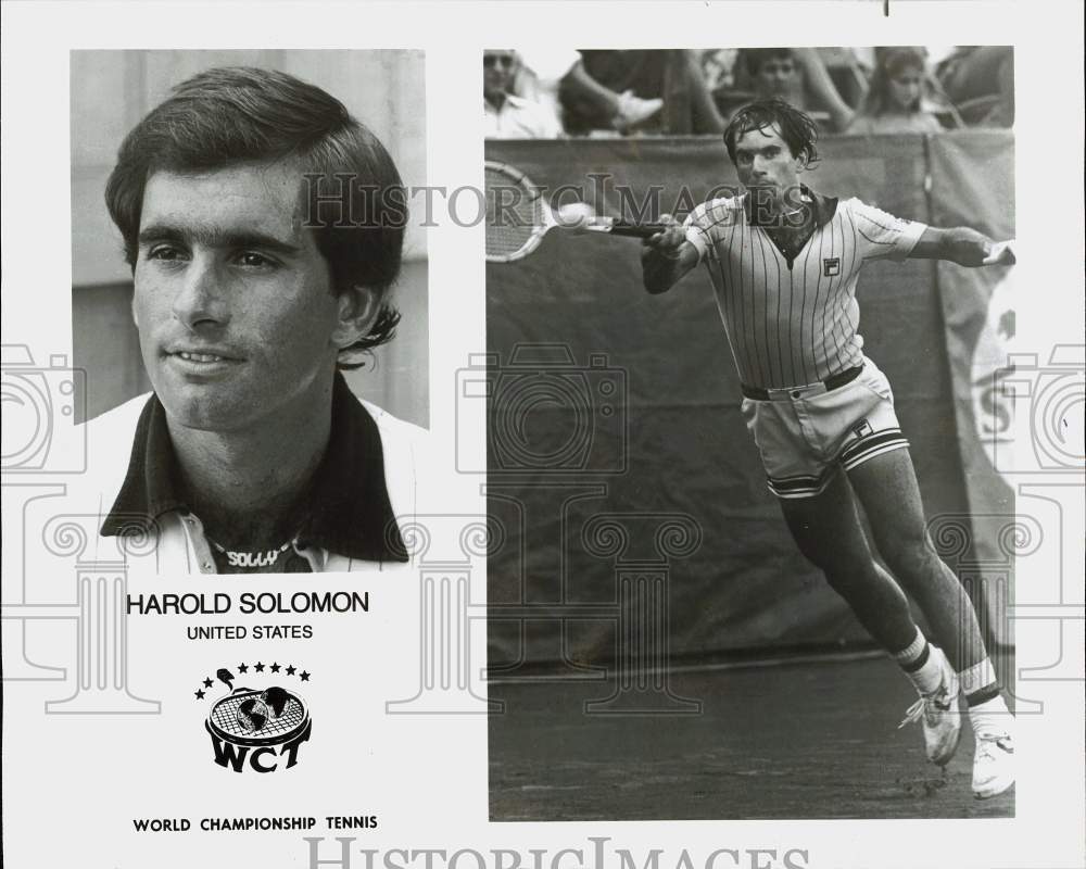 1984 Press Photo World Championship Tennis player Harold Solomon - hps16616- Historic Images