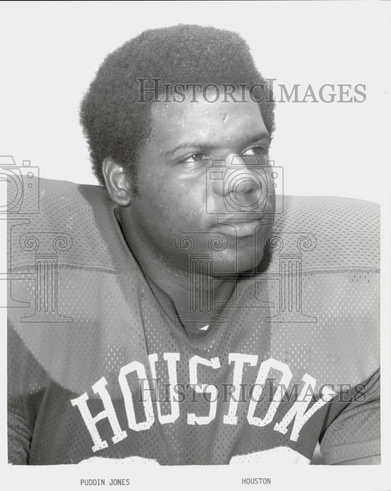 1972 Press Photo University of Houston football player Puddin Jones - hps19162- Historic Images