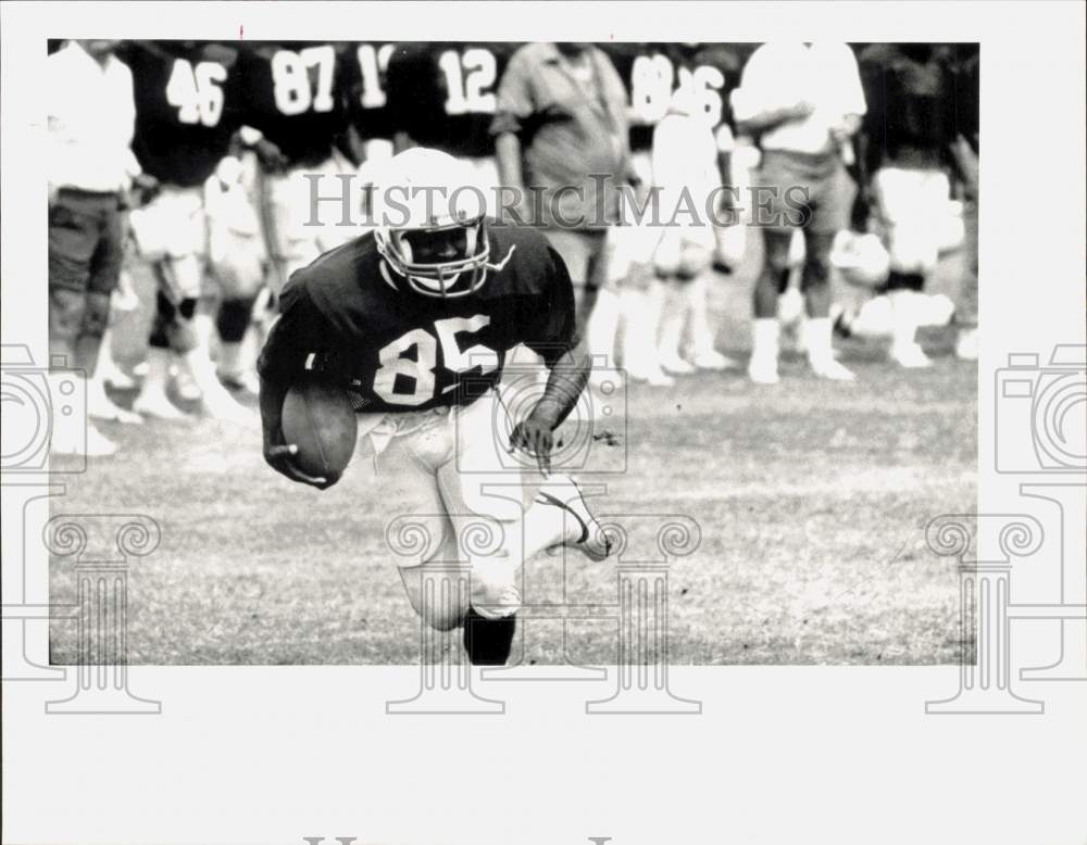 1985 Press Photo Houston Oilers football player Drew Hill - hps19922- Historic Images