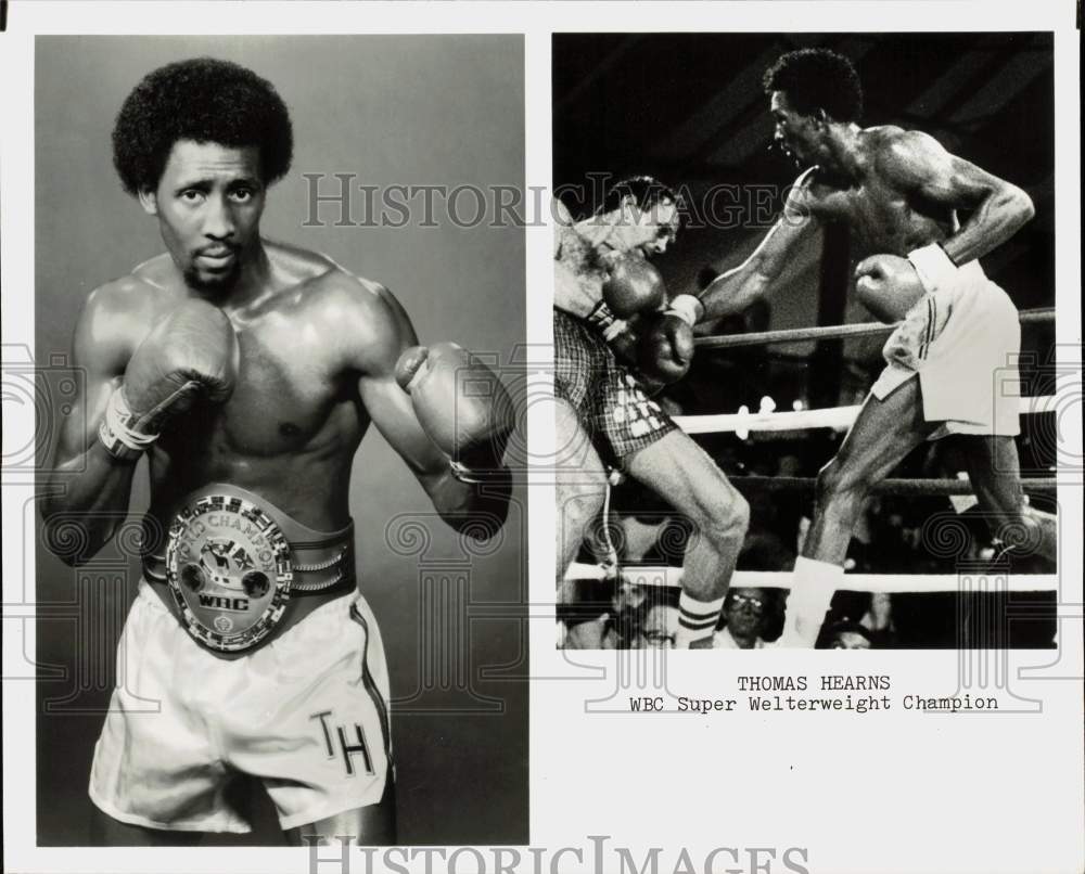 Press Photo Boxer Thomas Hearns - hps19951- Historic Images