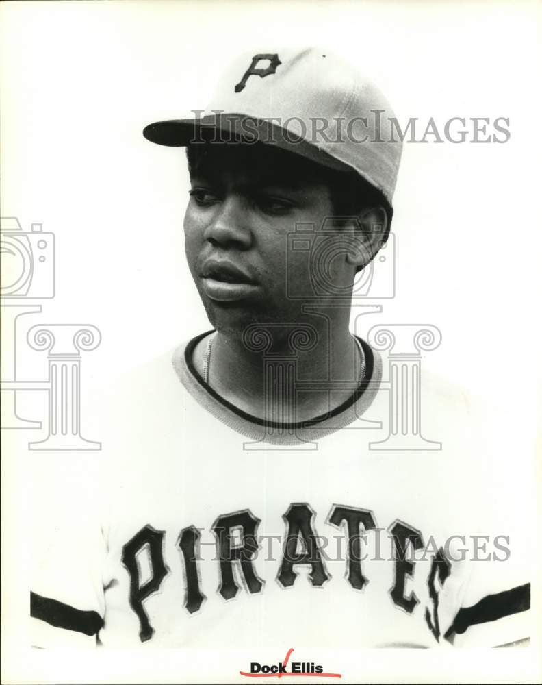 1972 Press Photo Pittsburgh Pirates Baseball Player Dock Ellis - hps20171 - Historic Images