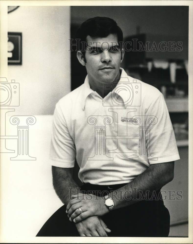 1973 Press Photo Houston Oilers Assistant Football Trainer Charlie Henry - Historic Images