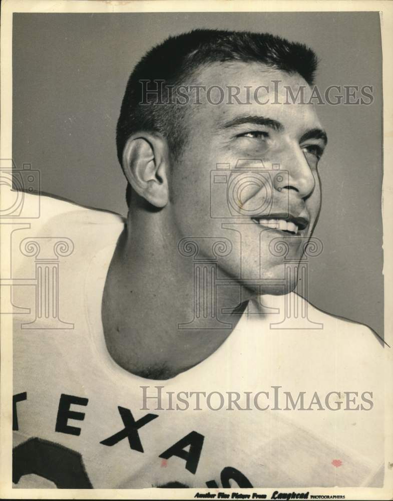 1960 Press Photo University of Texas Football Player Bobby Lackey - hps21170 - Historic Images