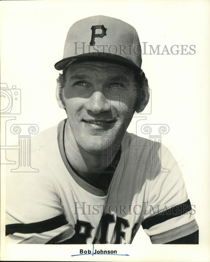 1971 Press Photo Pittsburgh Pirates baseball player Bob Johnson - hps21654 - Historic Images