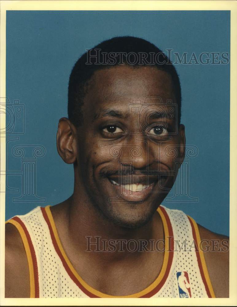 1988 Press Photo Houston Rockets Basketball Player Eric &quot;Sleepy&quot; Floyd- Historic Images