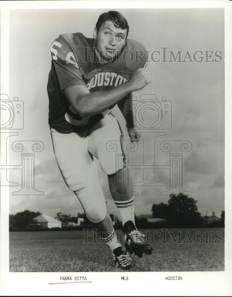 1971 Press Photo Houston football player Frank Ditta - hps23842 - Historic Images