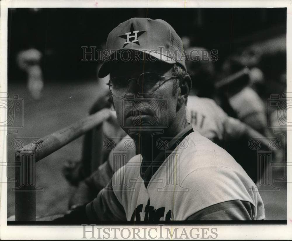 1979 Press Photo Houston Astros Baseball Manager Bill Virdon - hpx00175 - Historic Images