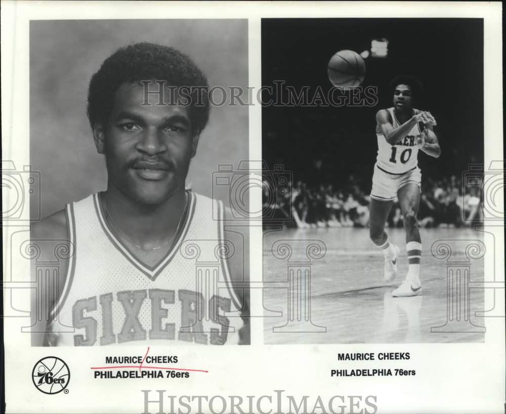 1980 Press Photo Maurice Cheeks, Philadelphia 76ers Basketball Player - Historic Images