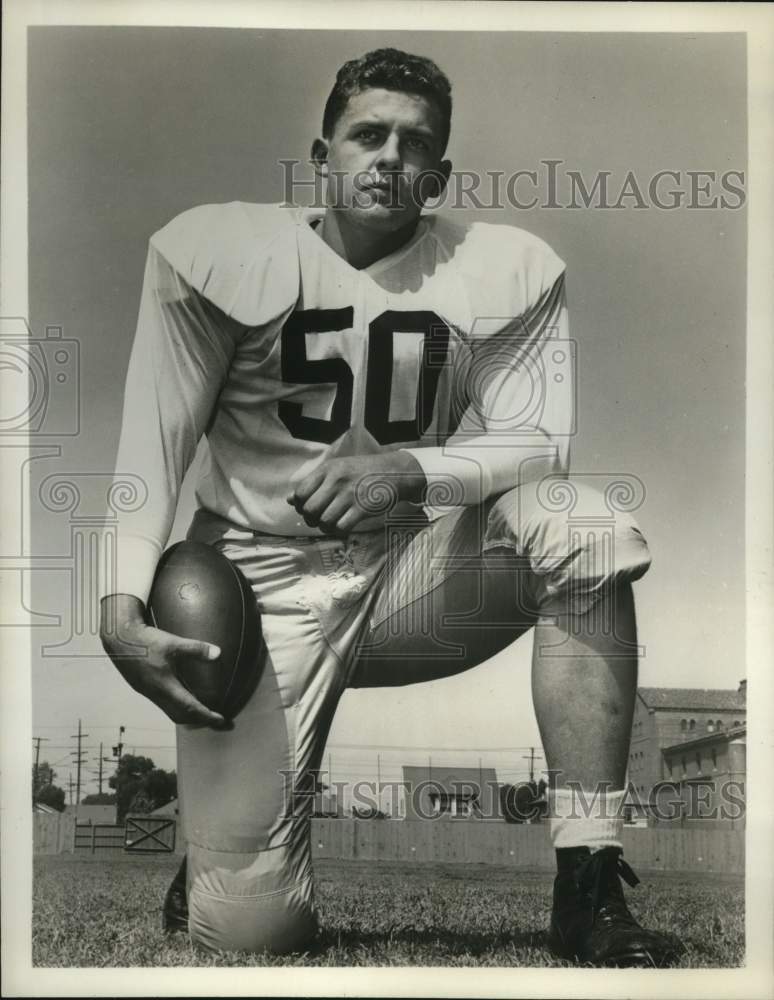 1952 Press Photo Lou Welsh, Trojans Football Captain - hpx01060- Historic Images