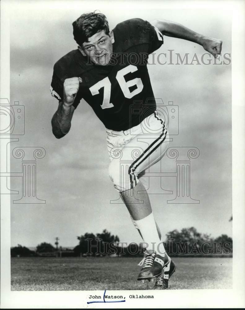 Press Photo John Watson, Oklahoma Football Player - hpx01082 - Historic Images