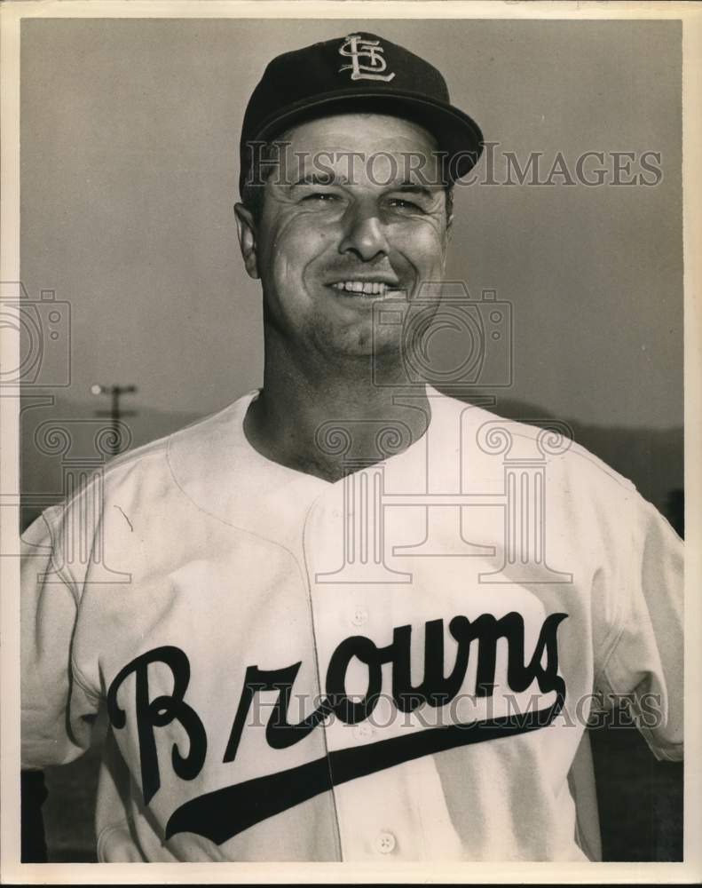 1959 Press Photo Bob Scheffing, St. Louis Browns Baseball - hpx01251 - Historic Images