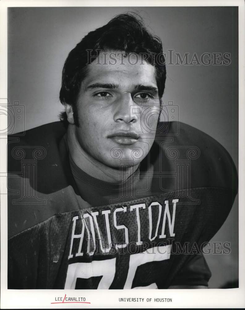 Press Photo Lee Canalito, University of Houston Football - hpx01276 - Historic Images