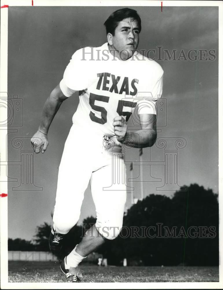 1968 Press Photo Bobby Wuensch, University of Texas Football - hpx01589- Historic Images