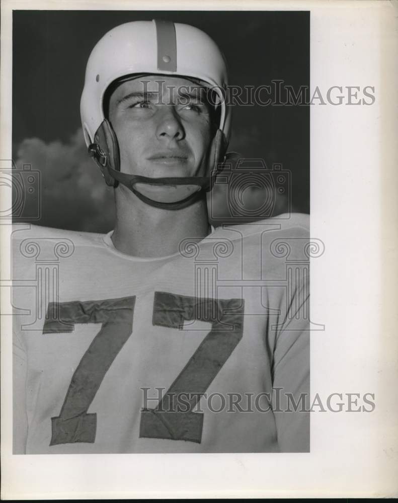 1958 Press Photo Bill Wilson, Texas Football Tackle from Houston - hpx01890- Historic Images