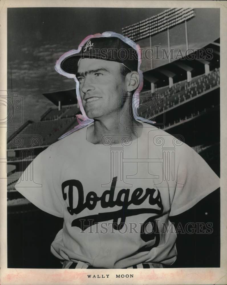 Press Photo Wally Moon, Los Angeles Dodgers Baseball Player - hpx02152- Historic Images