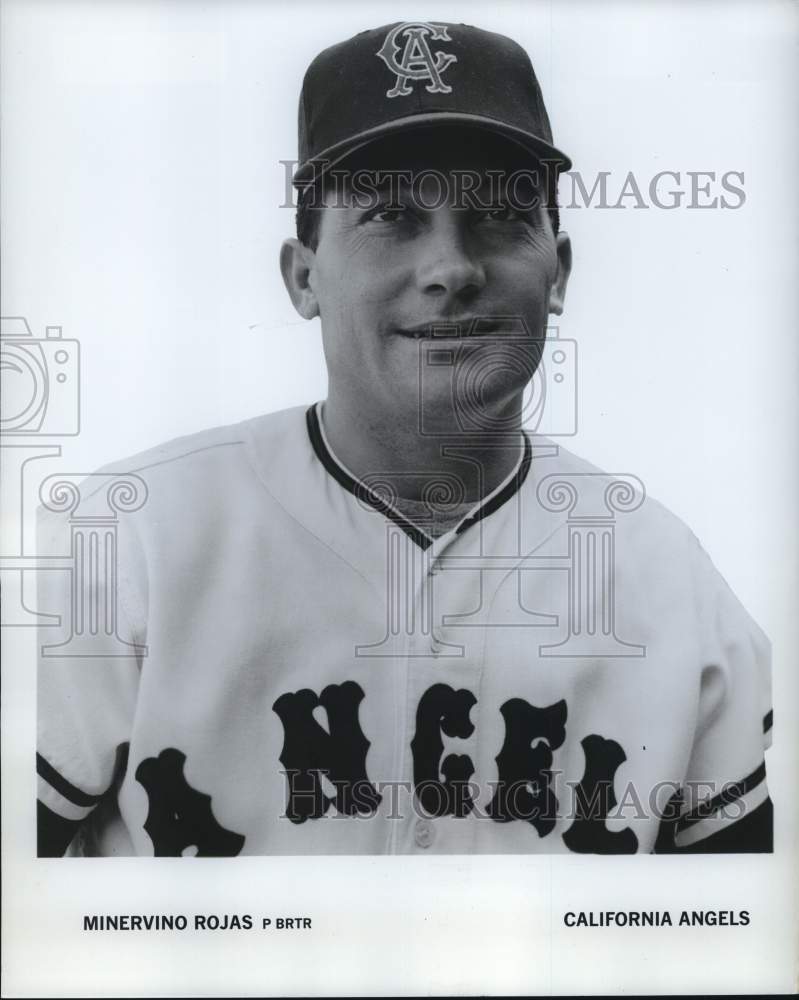 1967 Press Photo Minervino Rojas, California Angels Baseball Pitcher - hpx02246- Historic Images