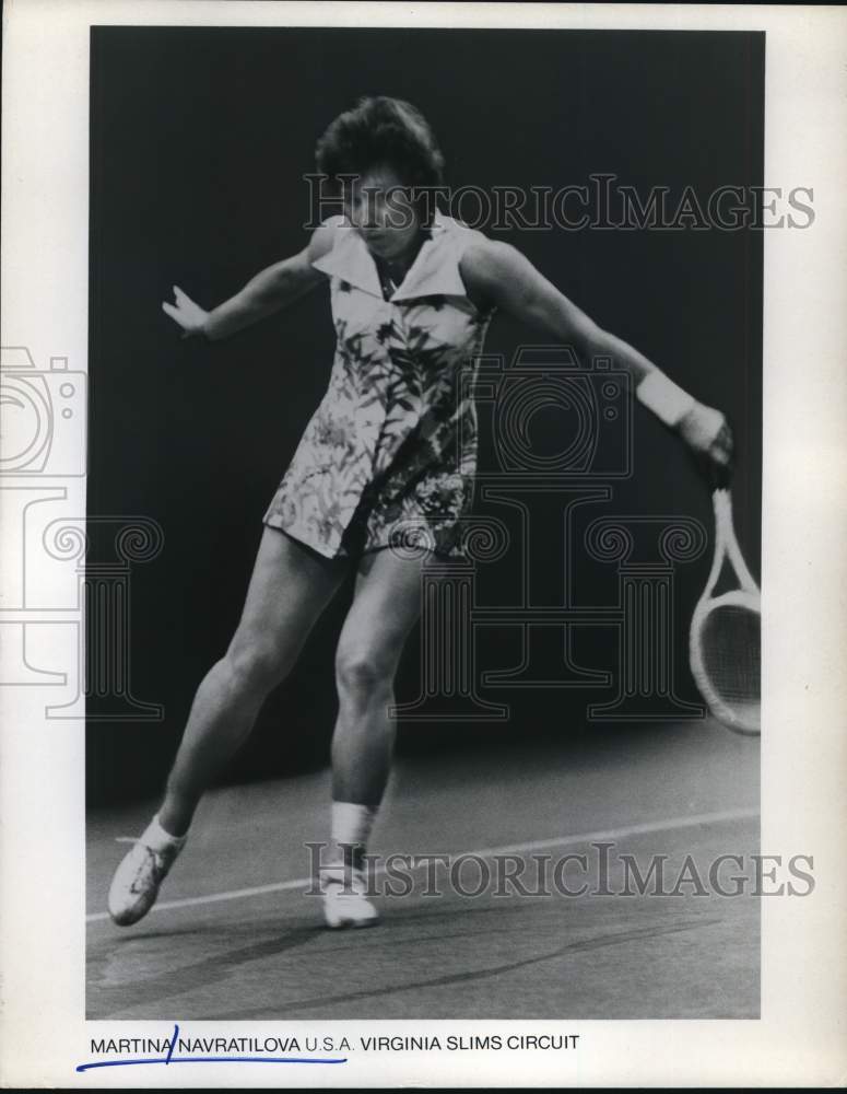 Press Photo Martina Navratilova, U.S.A. Tennis, Virginia Slims Circuit- Historic Images