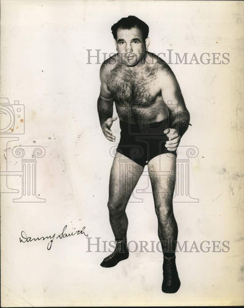 1959 Press Photo Wrestler Danny Savich - hpx02626 - Historic Images