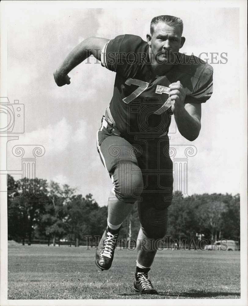 1959 Press Photo Rice University football player, J.D. Smith - hpx05799 - Historic Images