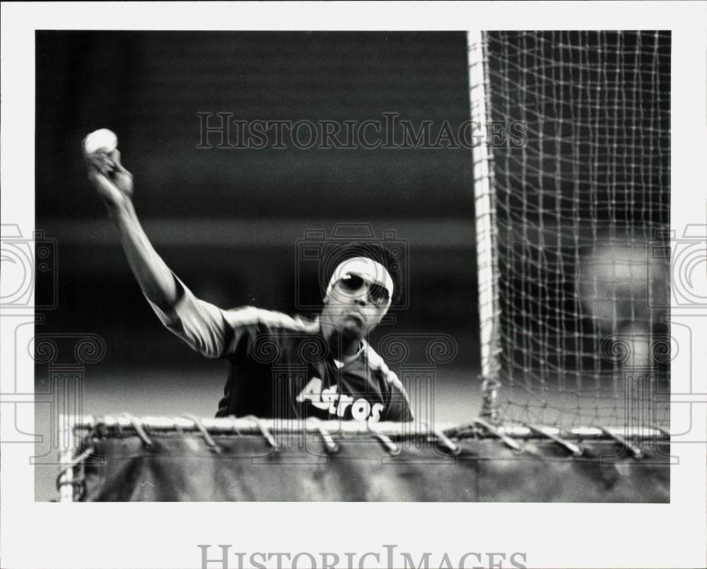 1981 Press Photo Houston Astros baseball pitcher J.R. Richard - hpx06484- Historic Images