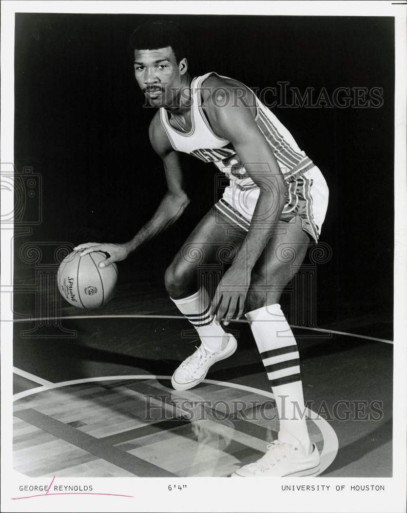 Press Photo George Reynolds, University of Houston basketball player - hpx06996 - Historic Images