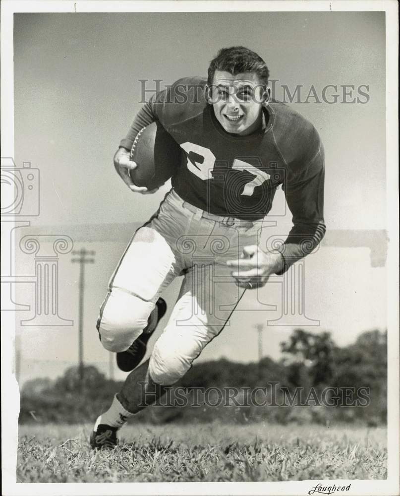 1958 Press Photo Baylor University football player, Robert &quot;Bob&quot; Reid - Historic Images