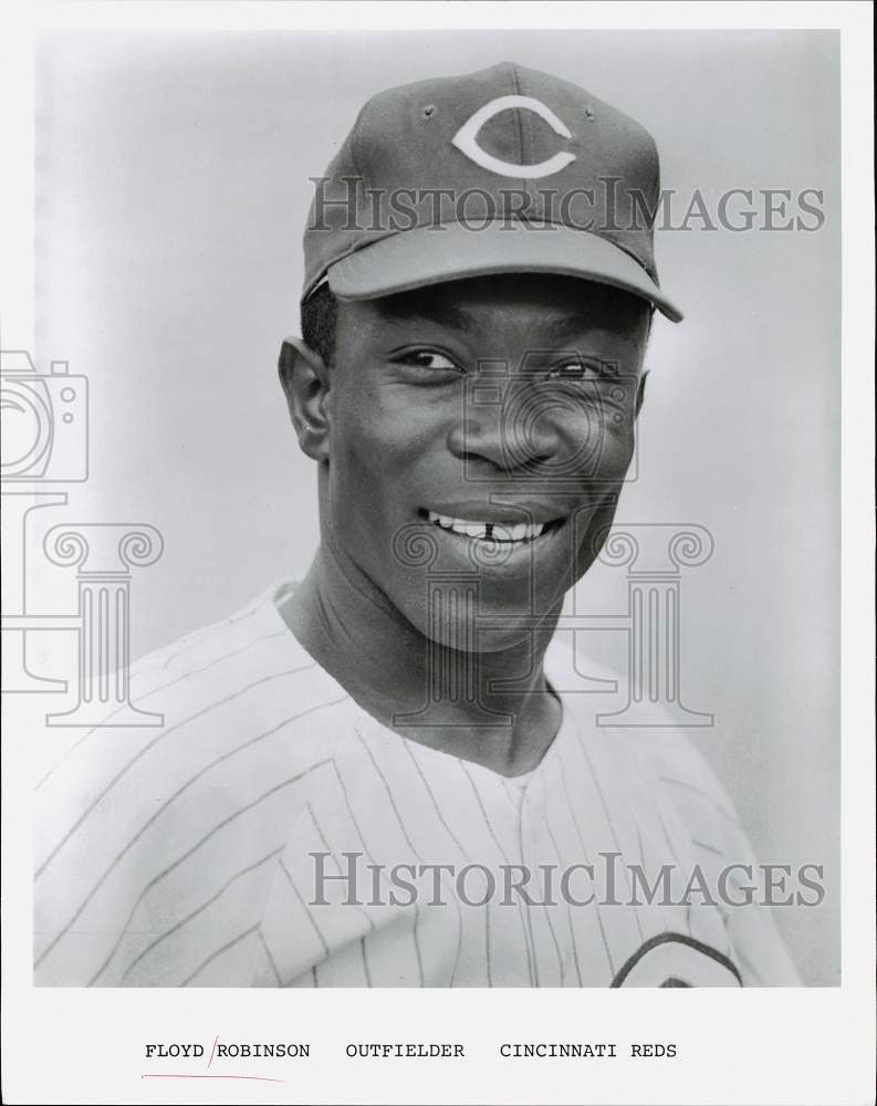 1967 Press Photo Floyd Robinson, Cincinnati Reds Baseball team outfielder- Historic Images