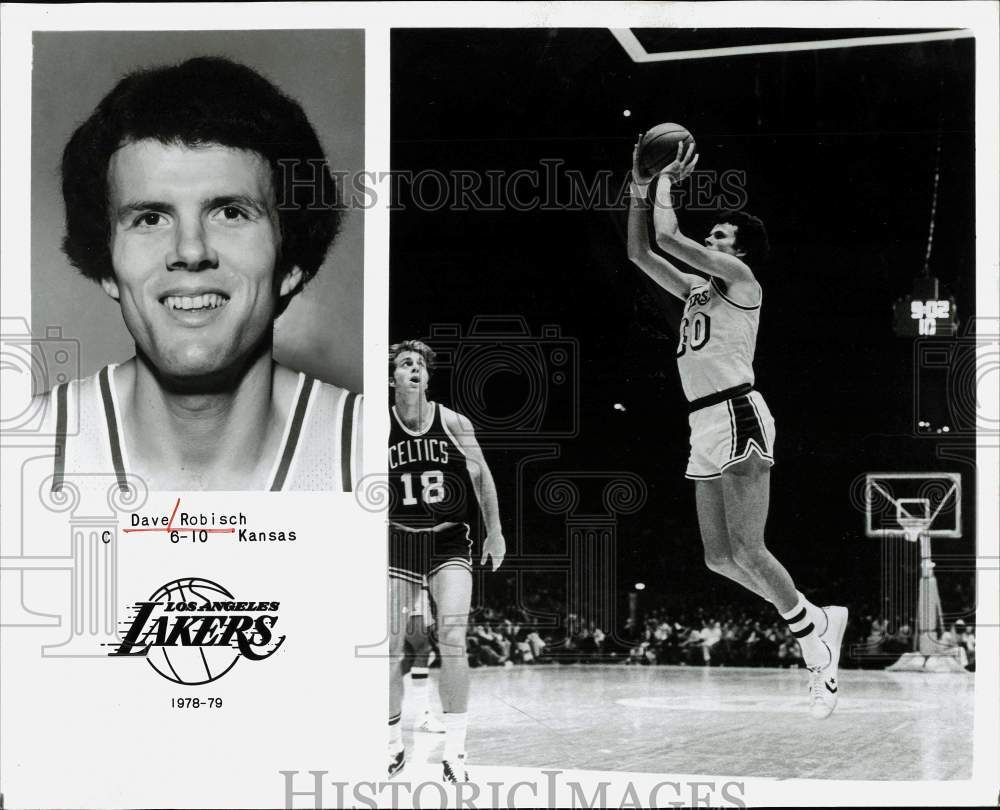 1980 Press Photo Los Angeles Lakers basketball player, Dave Robisch - hpx07040 - Historic Images