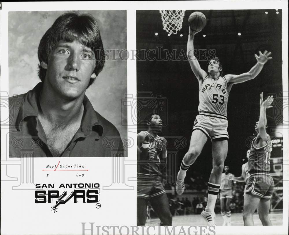 Press Photo San Antonio Spurs basketball player, Mark Olberding - hpx07103 - Historic Images