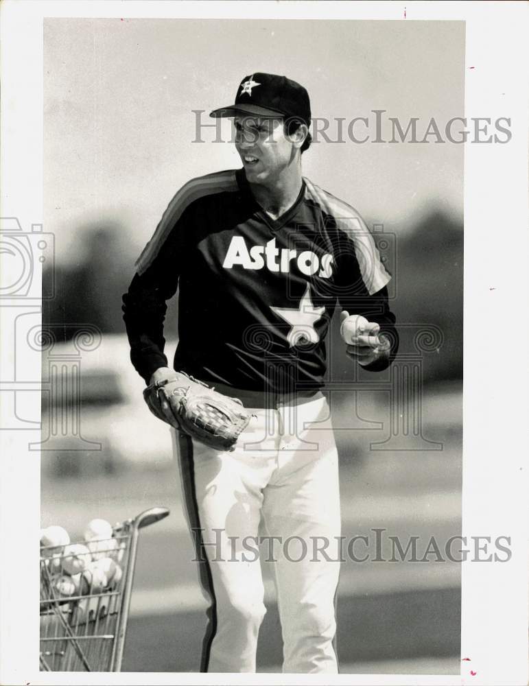 1986 Press Photo Houston Astros baseball pitcher Jim Deshaies - hpx08186 - Historic Images