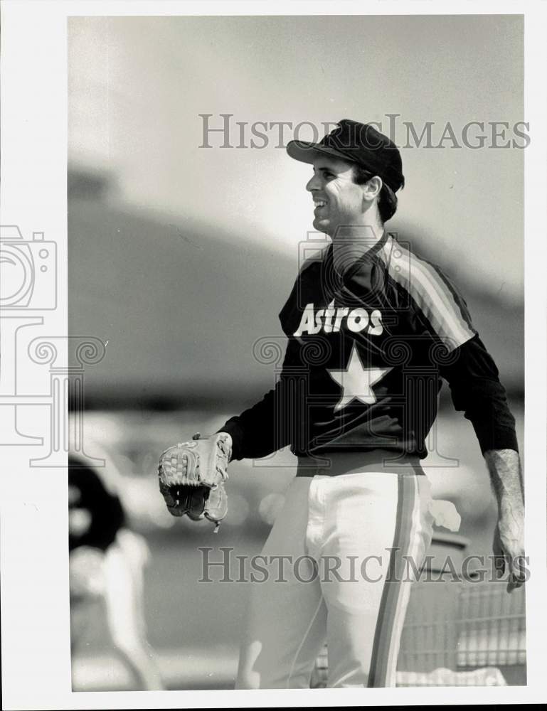 1986 Press Photo Houston Astros baseball pitcher Jim Deshaies - hpx08192 - Historic Images