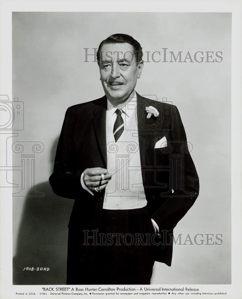 1961 Press Photo Reginald Gardiner stars in Universal&#39;s &quot;Back Street.&quot;- Historic Images