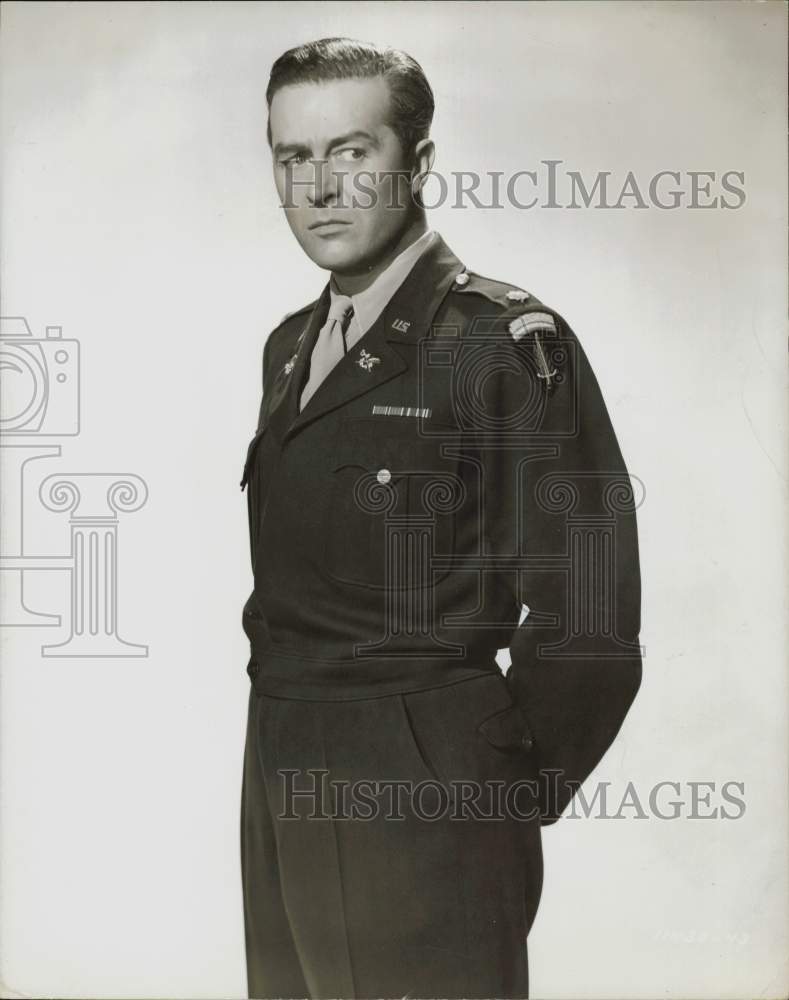 1967 Press Photo Ray Milland stars as Major Robert Lawson in &quot;Sealed Verdict.&quot;- Historic Images