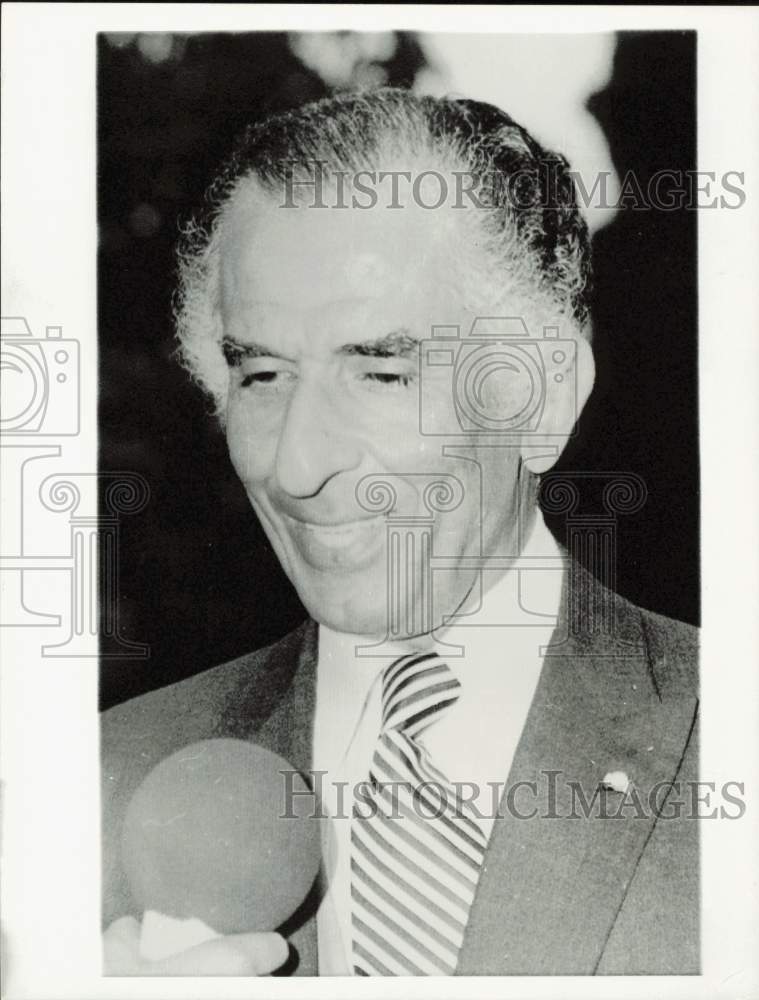 1977 Press Photo Iran's new Prime Minister Jamshid Amouzegar in Ramsar- Historic Images